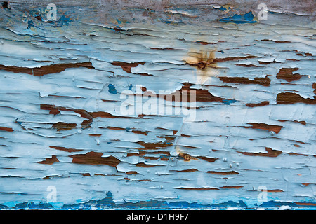 Peeling paint detail. Stock Photo