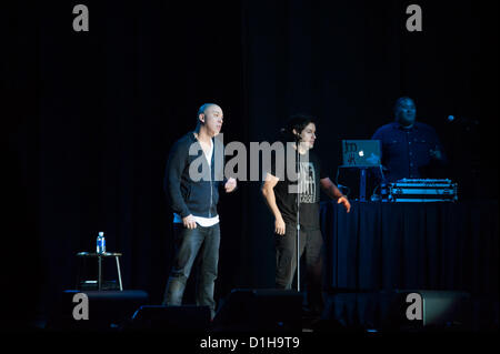 LINCOLN, CA – December 21: Jo Koy performs at Thunder Valley Casino Resort in Lincoln, California on December 21, 2012 Stock Photo