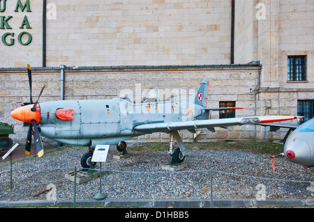 PZL 130 Orlik, Polish trainer aircraft, Polish Army Museum in Warsaw, Poland Stock Photo
