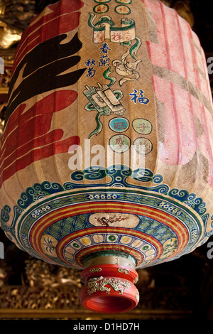 Chinese Lantern, Leong San Tong Kongsi Chinese Temple, Penang, Malaysia Stock Photo