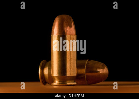 .45 caliper bullets Stock Photo