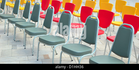 multicolored chairs Stock Photo