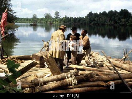 Die Abenteuer Von Huck Finn  Adventures Huck Finn,  Robbie Coltrane, Elijah Wood, Courtney B. Vance, Jason Robards (h) Nachdem Stock Photo