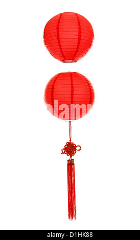 Chinese new year's lantern,isolated on white. Stock Photo