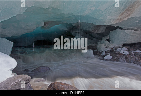 Glacier snout Kaunertal Glaciers, Austria Stock Photo