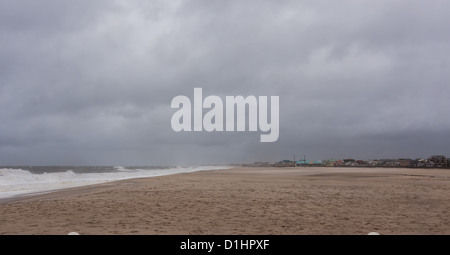 Point Pleasant New Jersey on Sunday October 28th, 2012. This is one day before Hurricane Sandy made landfall. Stock Photo