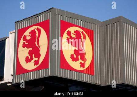 Calmac - Caledonian MacBrayne Logo, Oban Ferry Terminal, Scotland Stock Photo