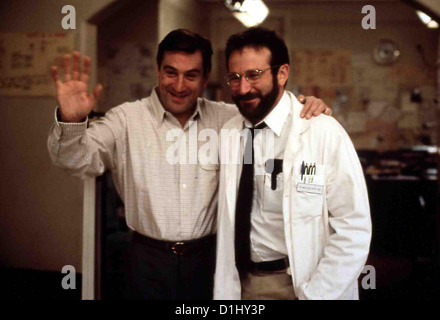 Zeit Des Erwachens  Awakenings  Robert De Niro, Robin Williams Leonard (Robert DeNiro), ein Enzephalitiker, der schon seit Stock Photo