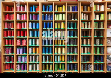 Thread rolls colorful Stock Photo - Alamy