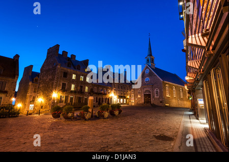 Notre Dame des Victoires, Quebec City, province of Quebec, Canada Stock Photo