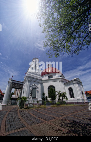 BLENDUK CHURCH, OLD CITY, SEMARANG, CETRAL JAVA,INDONESIA Stock Photo