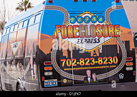 Foreclosure Express real estate tour in Las Vegas, NV. Stock Photo