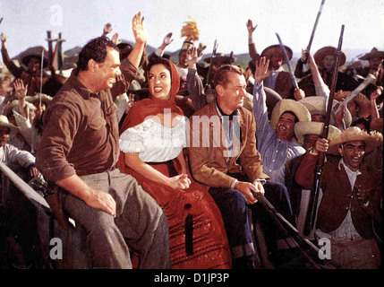 Geraubtes Gold  Badlanders,  Ernest Borgnine, Katy Jurado, Alan Ladd In der Mexikanerin Anita (Katy Jurado) finden Peter (Alan Stock Photo