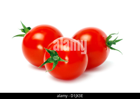 Fresh tomatoes isolated on white Stock Photo
