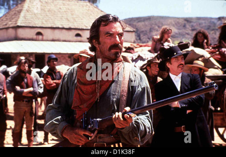 Quigley, Der Australier  Quigley Down Under  Tom Selleck Revolverheld Matthew Quigley (Tom Selleck) kommt nach Australien, um Stock Photo