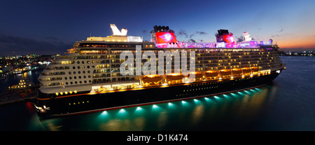 Cruise ship Disney Dream in the port of Nassau Bahamas Stock Photo