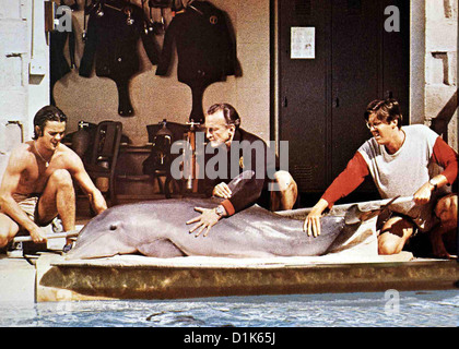 Der Tag Des Delphins  Day Dolphin,  George C. Scott Der Wissenschaftler Dr. Jake Terrell (George C. Scott, m) arbeitet in einem Stock Photo