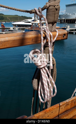 a ships bow knot Stock Photo