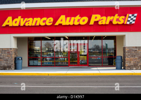 An Advance Auto Parts retail store.  Stock Photo