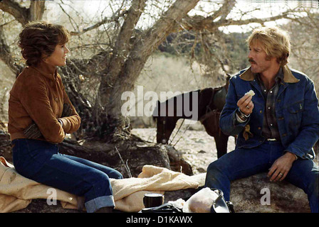 Der Elektrische Reiter  Electric Horseman,  Jane Fonda, Robert Redford Als Sonny Steele (Robert Redford) ein Rennpferd Stock Photo