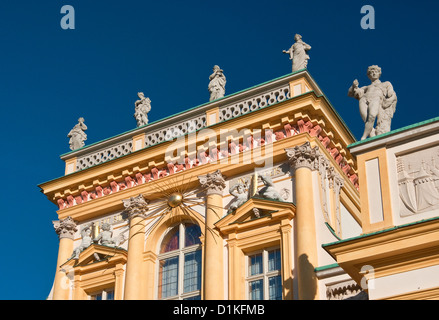 Pavilion above the main building at Wilanów Palace in Warsaw, Poland Stock Photo