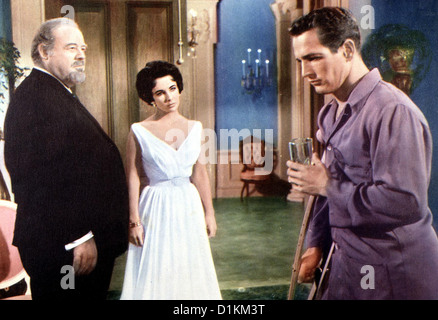 Die Katze Auf Dem Heissen Blechdach  Cat On Hot Tin Roof  Burl Ives, Elizabeth Taylor, Paul Newman Der autoritaere Stock Photo