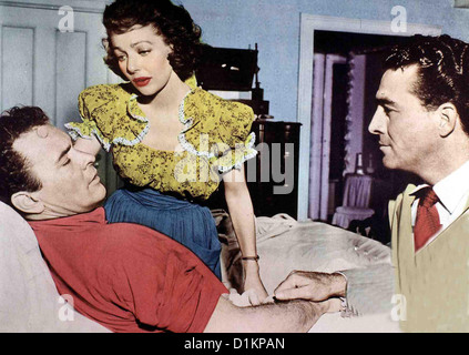 Grund Zur Aufregung  Cause Alarm  Barry Sullivan, Loretta Young, Bruce Cowling Der krankhaft eifersüchtige George Z. Jones Stock Photo