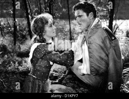 Die Attacke Der Leichten Brigade  Charge Light Brigade  Olivia de Havilland, Errol Flynn Der britische Major Geoffrey Vickers Stock Photo