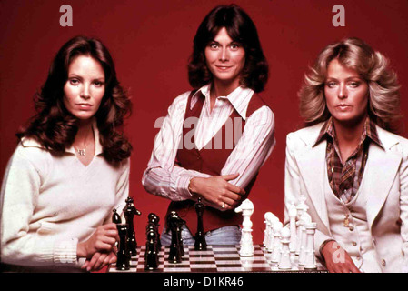 Drei Engel Fuer Charlie  Charlie's Angels (First Season)  Jaclyn Smith, Kate Jackson, Farrah Fawcett *** Local Caption *** 1976 Stock Photo