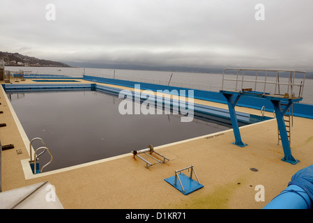 gourock outdoor swimming pool scotland Stock Photo