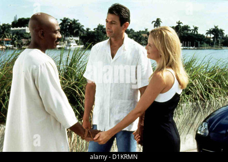Der Guru  Holy Man  G' (Eddie Murphy), Ricky Hayman (Jeff Goldblum), Kate Newell (Kelly Preston) *** Local Caption *** 1998 Stock Photo
