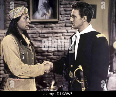 Auf Kriegspfad  Conquest Cochise  John Hodiak, Robert Stack Nachdem die Freundschaft zwischen Indianern und Weiß¸en gestört Stock Photo