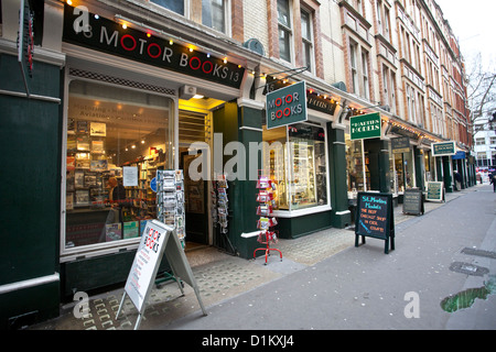 Bookshops on Cecil Court, Covent Garden, London, England, UK. Stock Photo