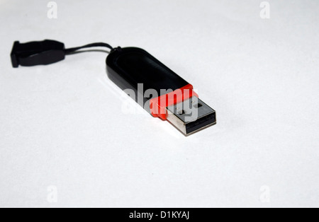 A USB pen drive isolated on white background Stock Photo