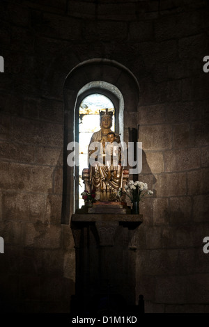 Santa María de Leyre in the Church of St. Slavador in monasterio de Leyre in Navarre, Spain. Stock Photo