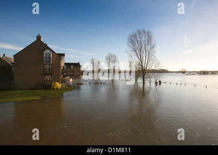 FLOOD IN ST IVES CAMBRIDGESHIRE Stock Photo