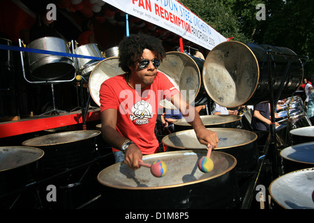 Panorama - steel bands competition in London Stock Photo