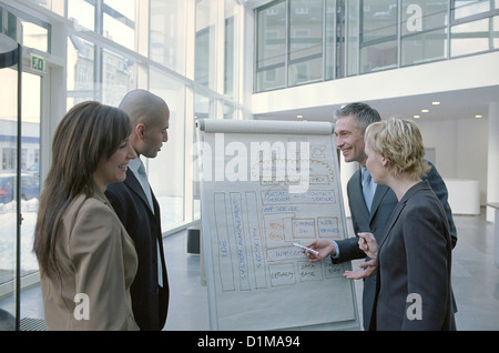 Businessman giving presentation License free except ads and billboards Stock Photo