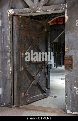 open door of the historic jail Stock Photo