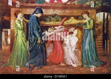 This painting, titled Dante’s Dream, measures 7’ 1” by 10’ 6 ½”. It is considered by some to be Rossetti’s most important work. Stock Photo