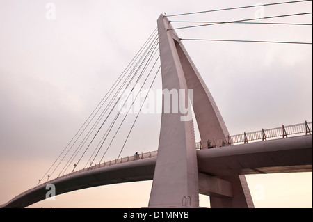 Lovers' Bridge, Danshui, Taiwan Stock Photo