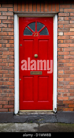 Colorful front door in dublin Ireland Stock Photo