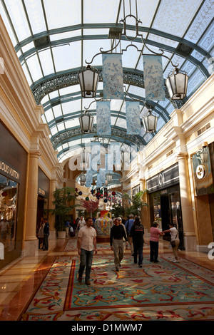 the bellagio hotel and casino shops Las Vegas Nevada USA Stock Photo