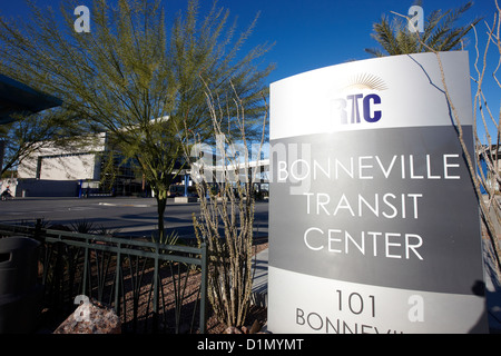 rtc bonneville transit center bus station Las Vegas Nevada USA Stock Photo