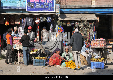 street scene Banepa Nepal Stock Photo