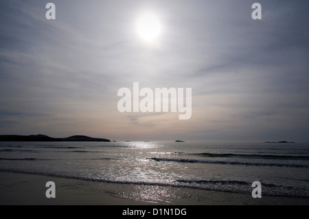 Whitesands Bay near St Davids Pembrokeshire Wales Stock Photo