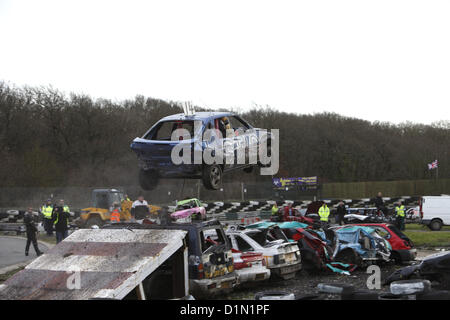 Christmas Hangover Car Jump Spectacular at Angmering Raceway, West ...