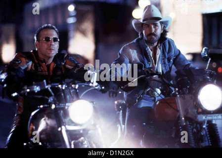 Harley Davidson Marlboro Man  Harley Davidson Marlboro Man  Mickey Rourke, Don Johnson Als ihre Lieblingsbar geschlossen werden Stock Photo