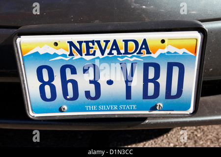 Nevada Car License Plate American State Vehicle Registration Number Vector  Illustration Usa Automobile Colorful Symbol Old Plates Design Stock  Illustration - Download Image Now - iStock