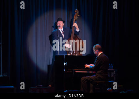 LINCOLN, CA – December 29: Big Bad Voodoo Daddy performs at Thunder Valley Casino Resort in Lincoln, California on December 28, 2012 Stock Photo